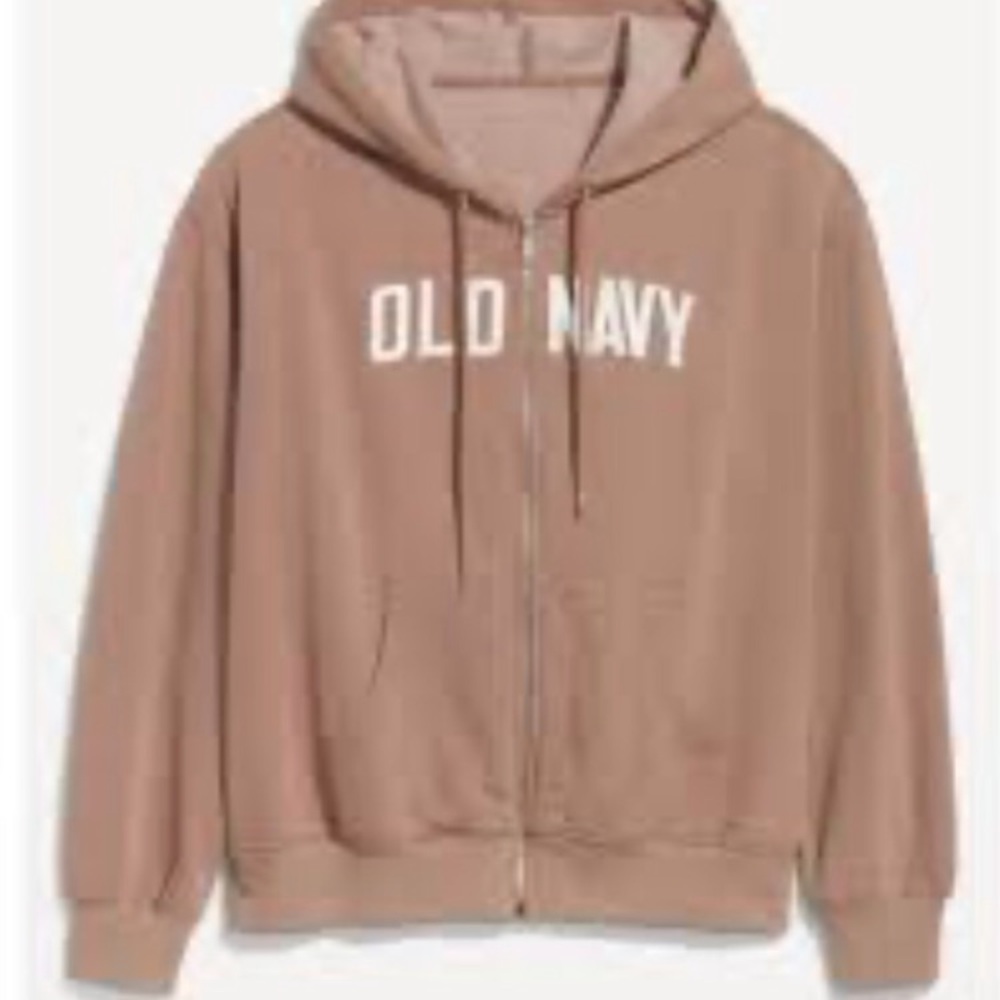 OLD NAVY Logo Hoodie Zip Front Size Large